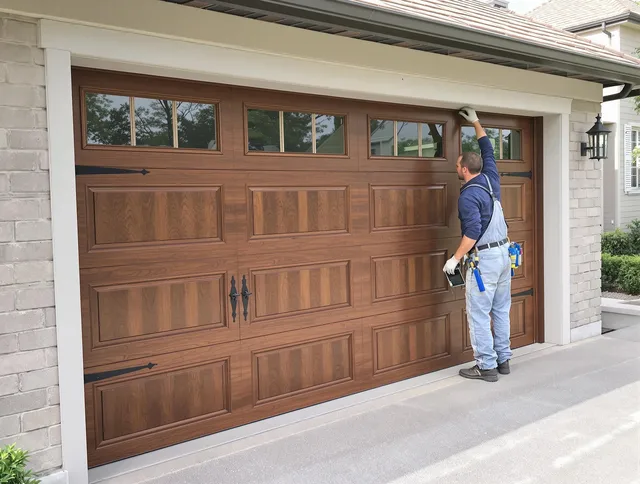 Custom garage door showcase by Castle Rock Garage Door Repair in Castle Rock
