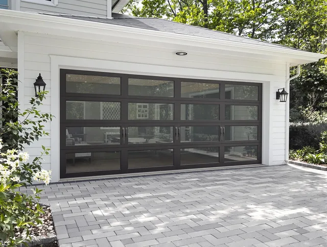 Castle Rock Garage Door Repair design specialist presenting custom garage door options to Castle Rock homeowner
