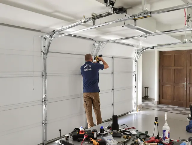 Castle Rock Garage Door Repair certified technician performing precision garage door repair in Castle Rock
