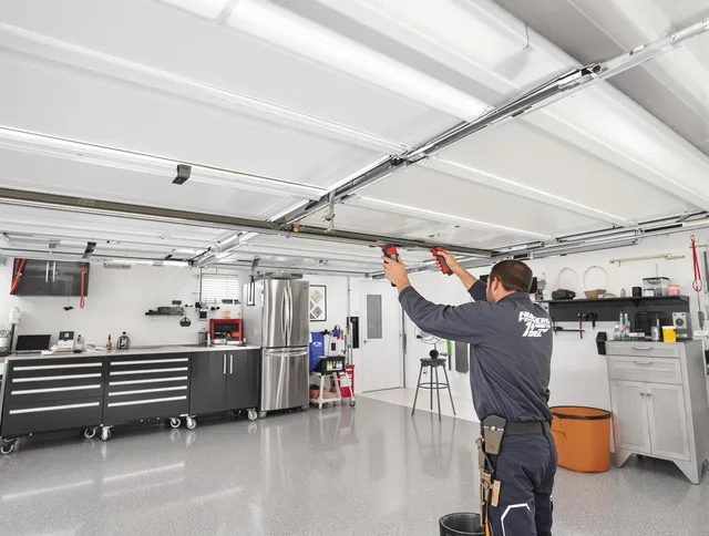 Overhead garage door repair service by Castle Rock Garage Door Repair in Castle Rock
