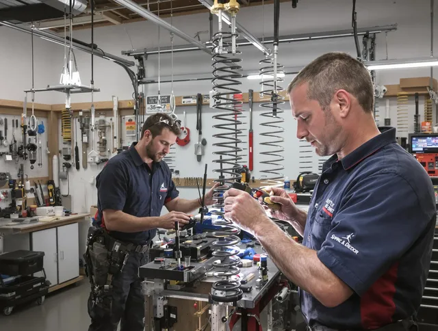 Garage door spring repair service by Castle Rock Garage Door Repair in Castle Rock